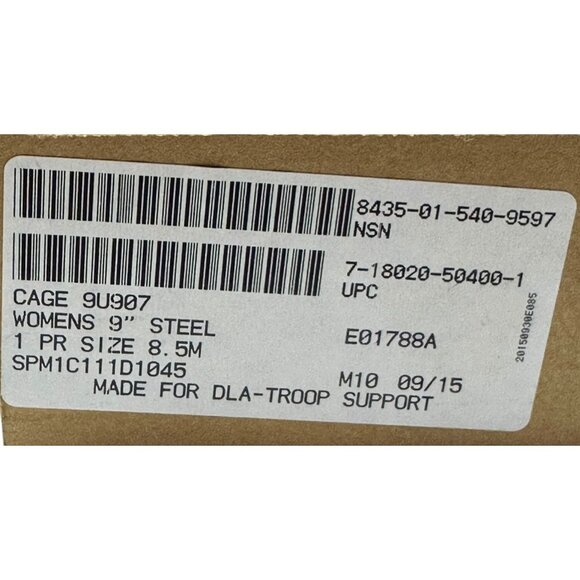 Bates Womens 8.5 M Steel Toe Leather Work Military Combat Boot Durashock E01788A - Picture 7 of 15